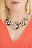 Here Kitty Kitty Brown Necklace