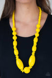 Summer Breezin' Yellow Necklace