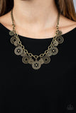 Meadow Masquerade Brass Necklace