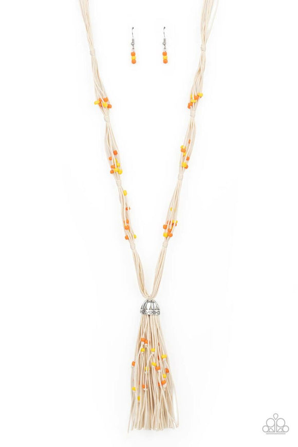 Summery Sensations Orange Urban Necklace